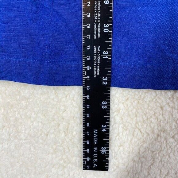 Caribbean Pineapple Silk Shirt Mens Sz 3XT  Blue Hawaiian Camp Button Up Beach - Picture 7 of 11